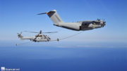Airbus A400M performs first helicopter air-to-air dry contacts