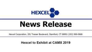 Hexcel to Exhibit at CAMX 2019