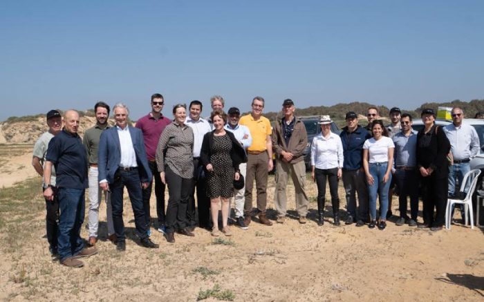 The Dutch delegation visiting Israel to exchange knowledge with the drone industry