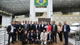 Saudi Startup Delegation within the G20, led by Prince Fahd bin Mansour bin Nasser bin Abdulaziz, and NEOM representatives visit Brazilian aerospace company Embraer