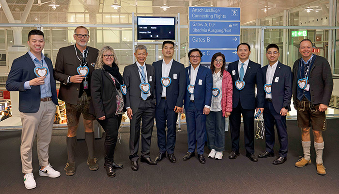 Vietnam Airlines celebrated its premiere at Munich Airport