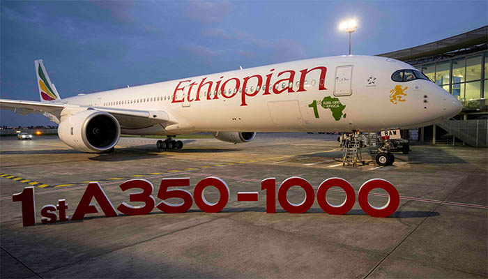 Ethiopian Airlines takes delivery of Africa’s first Airbus A350-1000