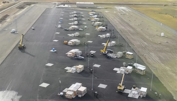 Boeing-led team installs new missile field’s silos, vaults