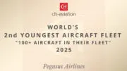 Pegasus Airlines Receives World’s 2nd Youngest Aircraft Fleet Award 2025