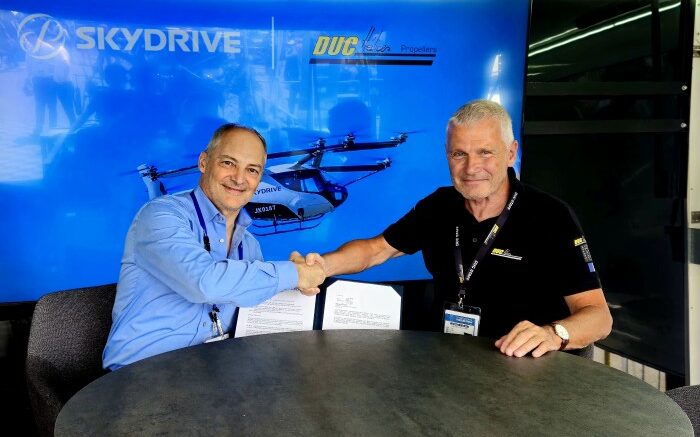 Main_Arnaud Coville, Chief Development Officer of SkyDrive and Vincent Duqueine, President of DUC Hélices Propellers