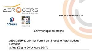 AEROGERS, premier Forum de l’Industrie Aéronautique Gersoise à Auch(32) le 06 octobre 2017 @ Aéroport d’Auch-Gers | Auch | Occitanie | France
