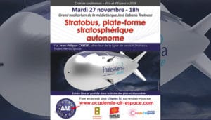 Stratobus, plate-forme stratosphérique autonome" par Jean-Philippe Chessel-Mardi 27 Nov. 2018-Médiathèque José Cabanis, Toulouse-AAE @ Médiathèque José Cabanis | Toulouse | Occitanie | France