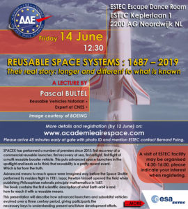 Reusable Space Systems : 1687 – 2019   Their real story: longer and different to what is known @ ESTEC - Escape Dance Room