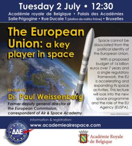 The European Union: a key player in space @ Palais des Académie