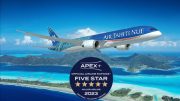 Air Tahiti Nui remporte 5 étoiles au classement APEX pour la 5ème année consécutive