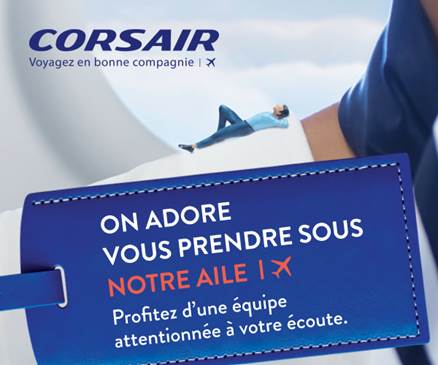 Alerte presse - Corsair remporte le Travel d’Or 2023 de la meilleure compagnie française