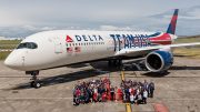 Delta dévoile un nouvel A350 pour les JO 2024