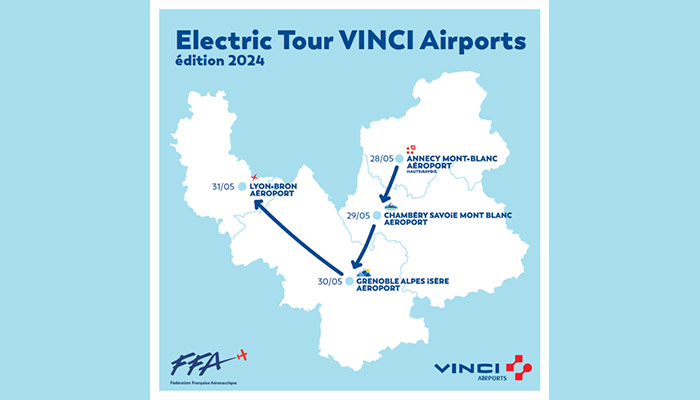 Lancement de l’Electric Tour VINCI Airports en partenariat avec la Fédération Française Aéronautique (FFA)