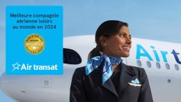 Air Transat nommée Meilleure compagnie aérienne loisirs au monde aux World Airline Awards 2024 de Skytrax