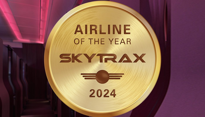 Qatar Airways decroche le titre de Compagnie aerienne de annee decerne par Skytrax