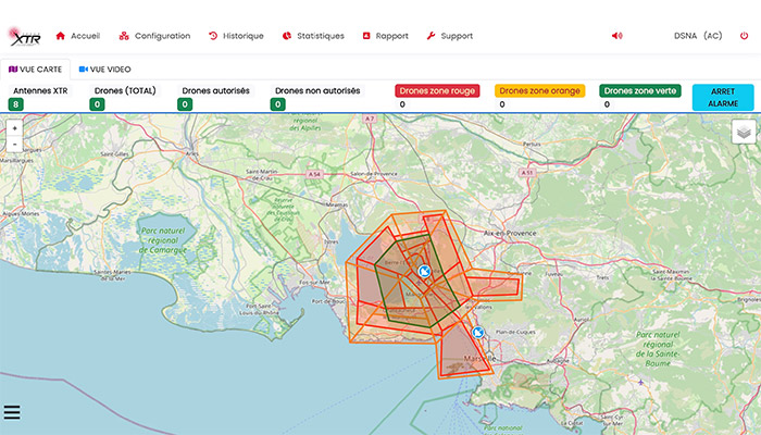 Une solution unique de detection des drones dans espace aerien aux abords des aeroports