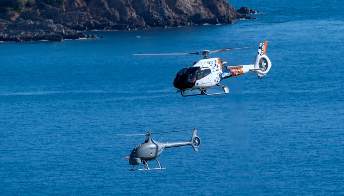 Validation des essais interoperabilite en vol entre un helicoptere et un drone