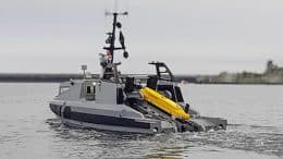 Livraison par la DGA du premier drone de surface de guerre des mines à la Marine nationale dans le cadre du programme SLAM-F