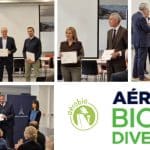label aérobio est remis à cinq aéroports à l'occasion d'une cérémonie à l'aéroport de Paris-Orly